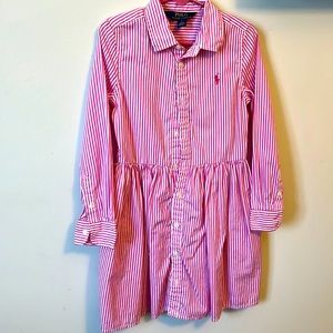 Girls Size 5 Polo striped dress